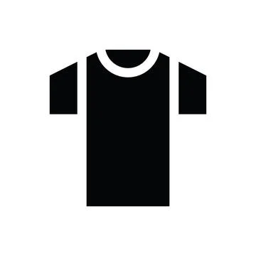 Tshirt Glyph icon Stock Illustration