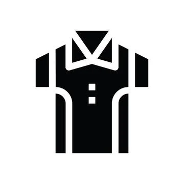 Tshirt Glyph icon Illustrazione stock