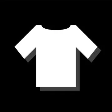Tshirt icon flat Stock Illustration