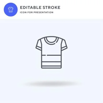 Tshirt icon vector, filled flat sign, solid pictogram isolated on white, logo Stock Illustration