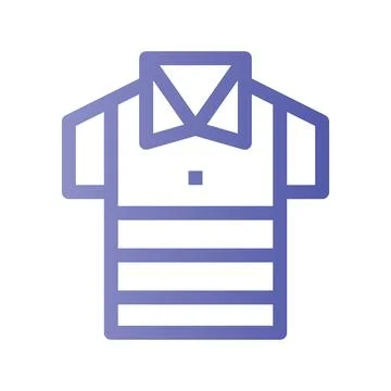 Tshirt Line Gradient icon Stock Illustration