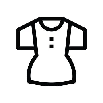 Tshirt line icon Illustrazione stock