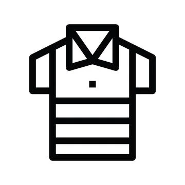 Tshirt line icon Stock Illustration