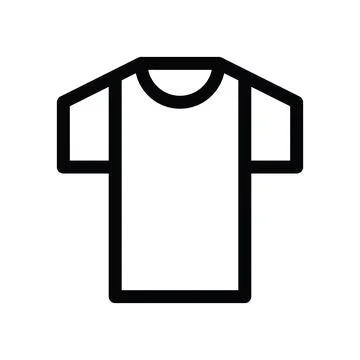 Tshirt line icon Illustrazione stock