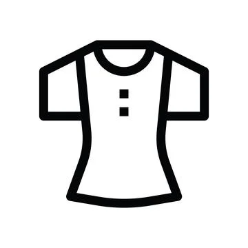 Tshirt line icon Illustrazione stock