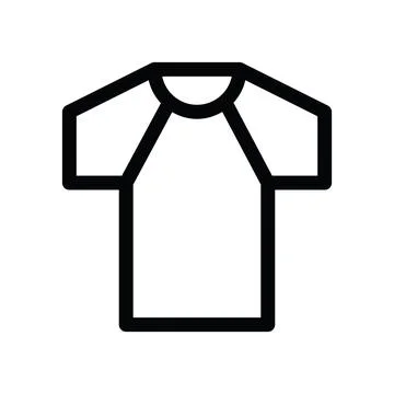 Tshirt line icon Illustrazione stock