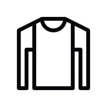 Tshirt line icon Stock Illustration