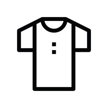 Tshirt line icon Illustrazione stock