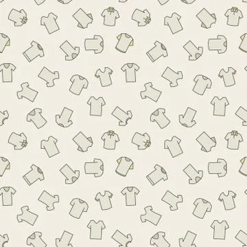 Tshirt pattern - vector seamless texture Stock Illustration
