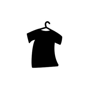 Tshirt silhouette vector design template illustration Illustrazione stock