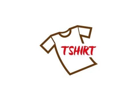 Tshirt simple tee Logo design illustration Stock Illustration