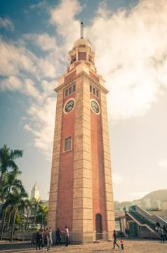 Tsim sha tsui clock tower Stock Photos