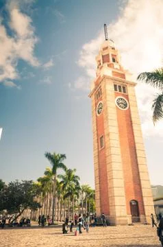 Tsim sha tsui clock tower Stock Photos