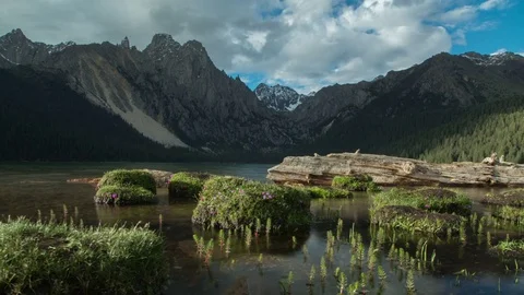Tsimpu Lake sunset Stock Footage 83815563