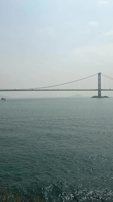 Tsing ma bridge Stock Footage 329226698