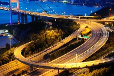 Tsing ma bridge Stock Photos