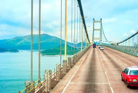 Tsing ma bridge Stock Photos