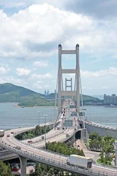 Tsing ma bridge Stock Photos