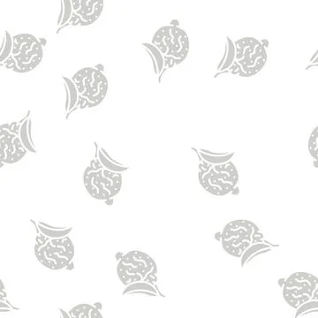 Tsitron maxima glyph vector seamless pattern Illustrazione stock