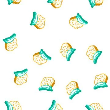 Tsitron maxima isometric icon seamless pattern Stock Illustration