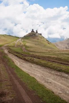 Tsminda sameba, georgia Foto stock