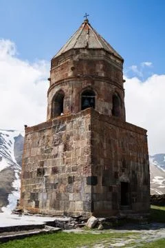 Tsminda sameba, georgia Stock Photos