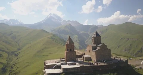 Tsminda Sameba - Holy Trinity Church Stock Footage 78447767