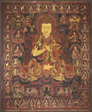 Tsong Khapa, Founder of the Geluk Order, c. 1440-1470. Central Tibet, mid 1.. Stock Photos