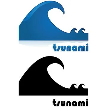 Tsunami alert Stock Illustration