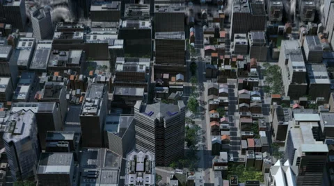 Tsunami in the city Stock Footage 58855613