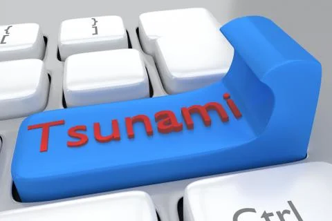 Tsunami concept Stock Illustration