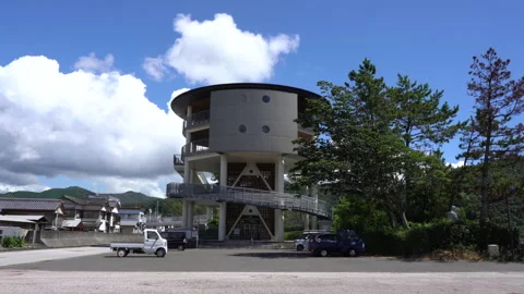 Tsunami evacuation tower Stock Footage 158785084