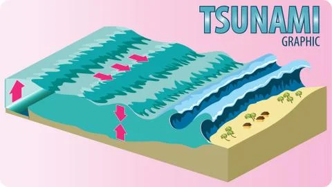Tsunami Stock Illustration