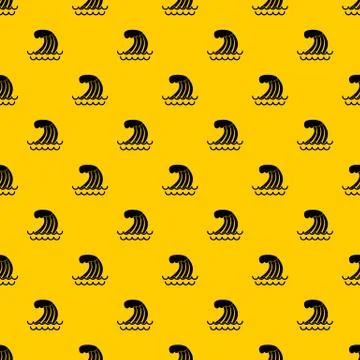 Tsunami wave pattern Illustrazione stock