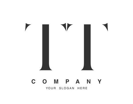 TT logo design. Initial letter t and t serif font style. Creative classic c.. Stock Illustration
