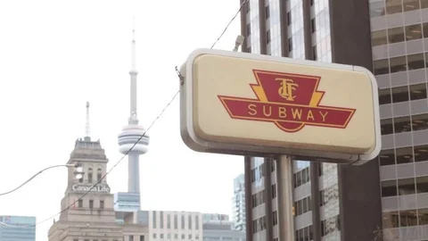 TTC subway sign Stock Footage 69188640