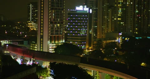 The TTDI MRT Metro Stop in Kuala Lumpur, Malaysia Stock Footage 147517906