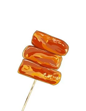 Tteok-kkochi Illustrazione stock