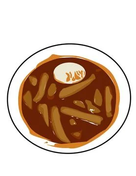 Tteokbokki Stock Illustration