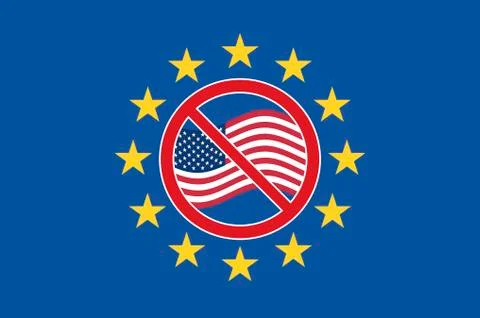 TTIP Protest Sign Stock Illustration