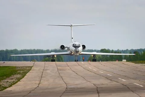 Tu-134. Stock Photos