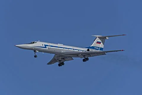 Tu-134UBL Stock Photos