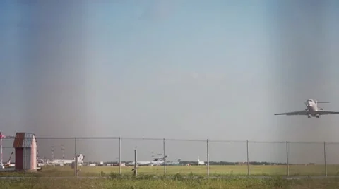 TU-154 Airplane Takeoff Video stock 8651227