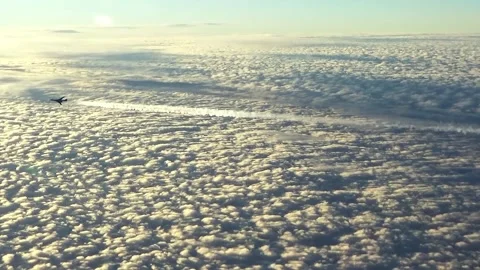 The Tu-160 bomber flies with an inversion trail Stock Footage 165100973