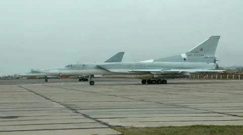 By Tu-22М3 Backfire were applied at the final stage of war in Afghanistan Video stock 12724706