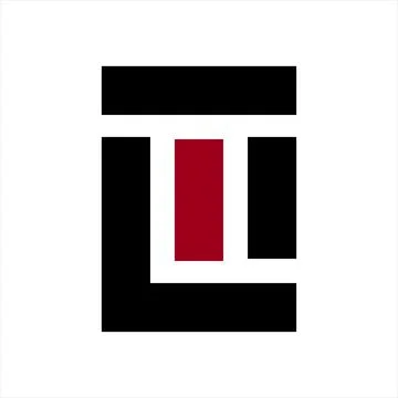 TU, UT, WT, ML initials geometric letter company logo Stock Illustration