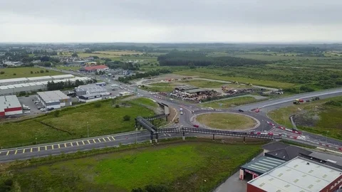 Tuam Roundabout Stock Footage 77395545