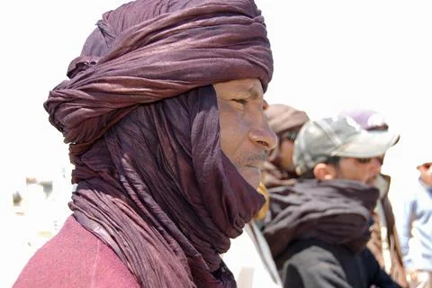 Tuareg Driver, Libya Stock Photos
