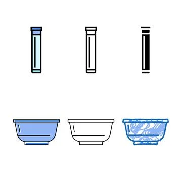 Tube with cap concepts plastic package color icon vector Stock Illustration