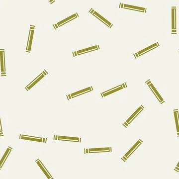 Tube with cap plastic package glyph seamless pattern Illustrazione stock
